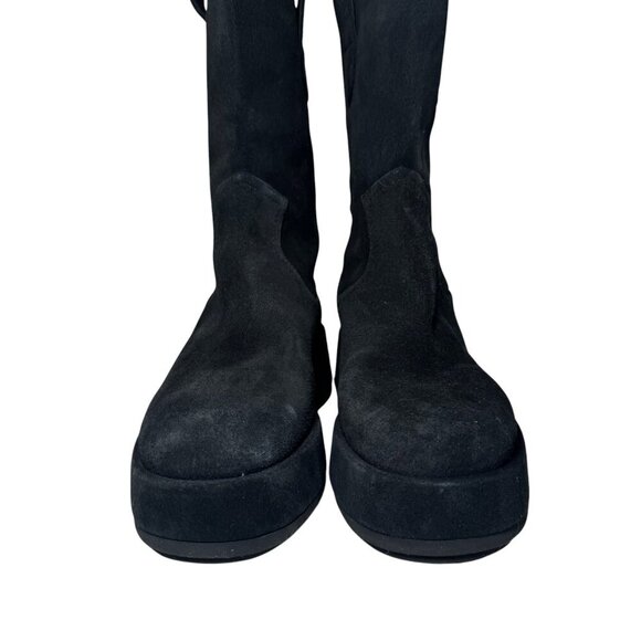 Paloma Barcelo Women Ander Platform Black Suede Mid-calf Boots 6.5 US EUR 37 NEW - Picture 6 of 8